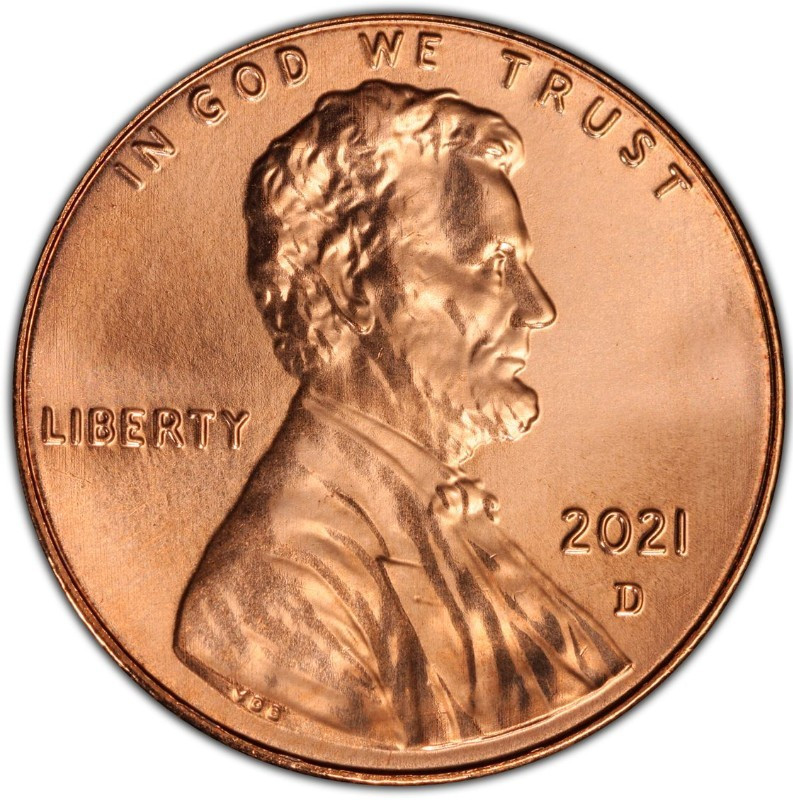 2021-D Mint State Lincoln Shield Cent 1C