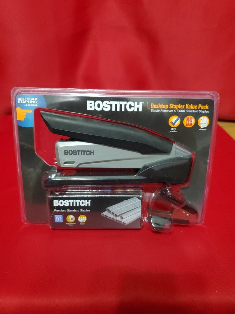 Bostitch Desktop Stapler Value Pack With Staples & Staple Remover New