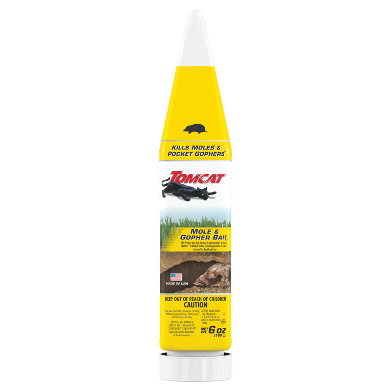 Tomcat 0372210 Mole and Gopher Bait, Garlic, Dark Gray