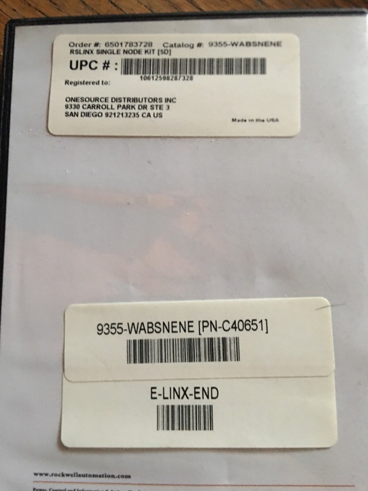 Allen Bradley RSLINX CLASSIC9355WABOEMENE