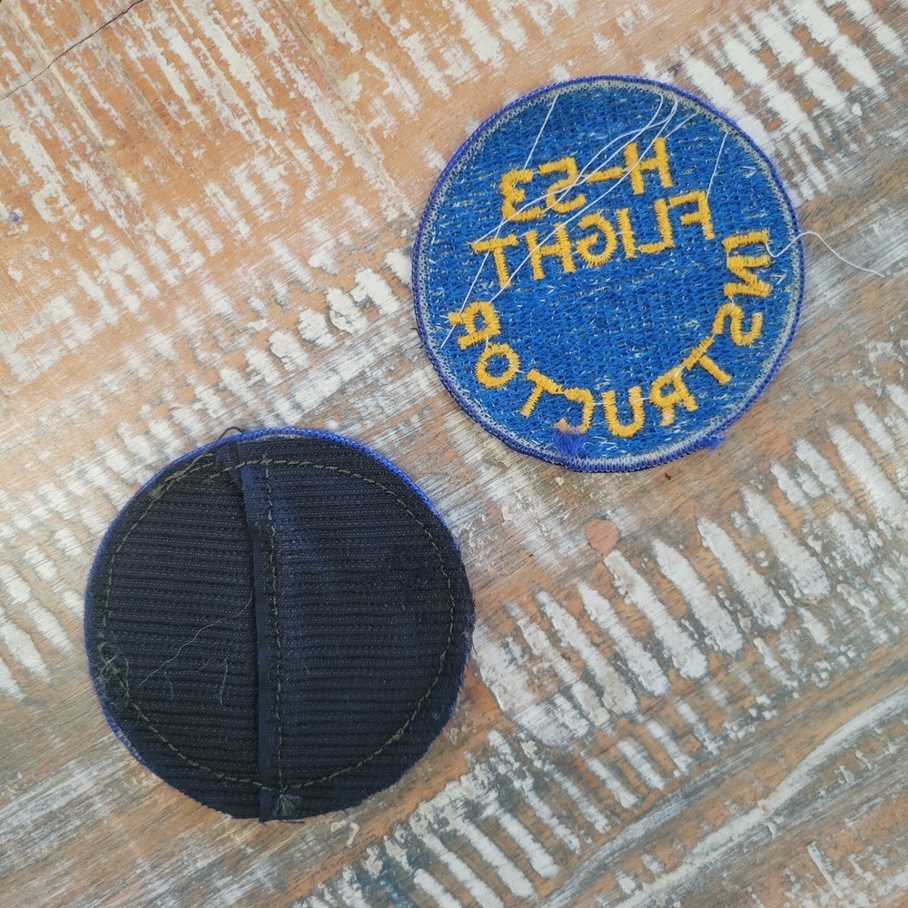 Vintage H-53 Flight Instructor Patches Pair USAF