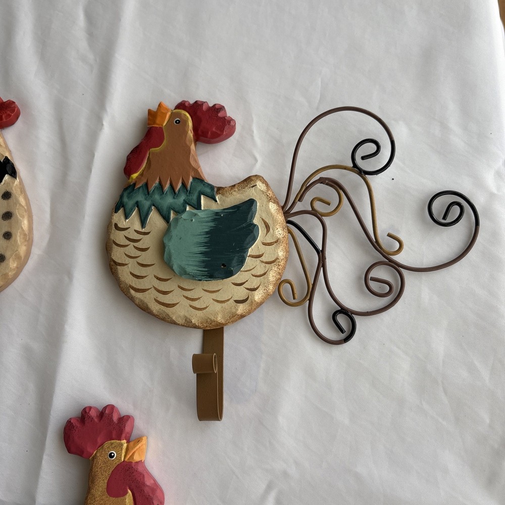 Rooster Hook Wall Hangings