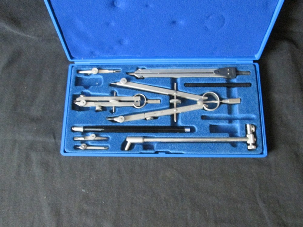 Vintage Gramercy PO8A Drafting Tools & Case ~Made in Germany~ Incomplete, AS IS
