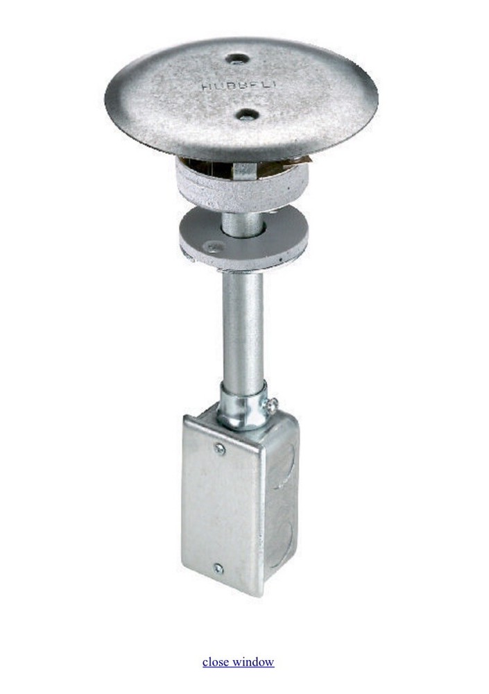 HUBBELL PT7FSD Scrubshield Through Floor Fire Rated Poke Through