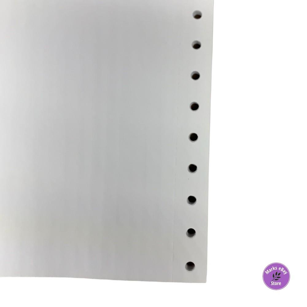 Dot Matrix Continuous Feed Printer Paper 9-1/2"x11" 50 sheets