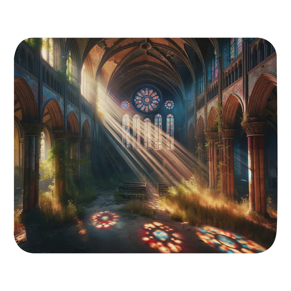 Lost Place Church Mouse Pad