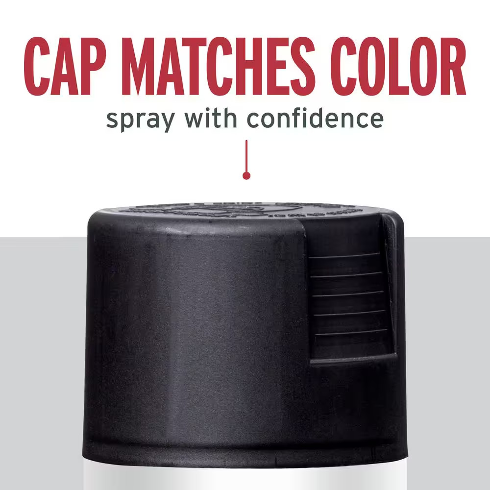 12 Oz. Protective Enamel Satin Black Spray Paint (6-Pack)