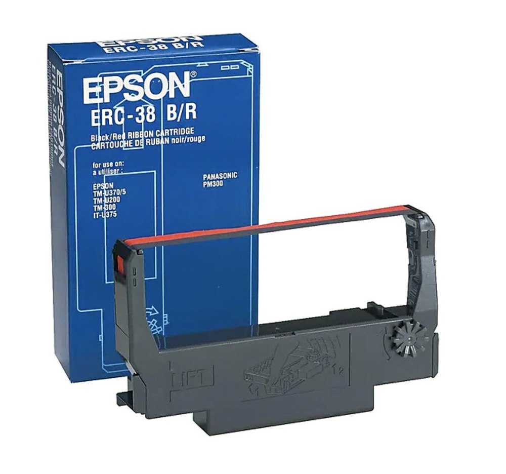 Epson Black/Red Print Ribbon (ERC-38BR)