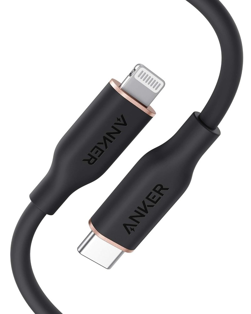 Anker USB C to Lightning Charging Cable 3ft Silicone for iPhone MFi-Certified