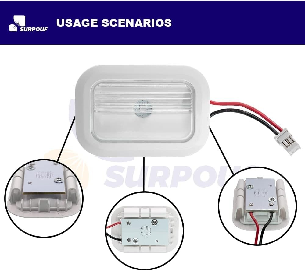 Refrigerator LED Light Module Assembly for Fridge 2 Pcs