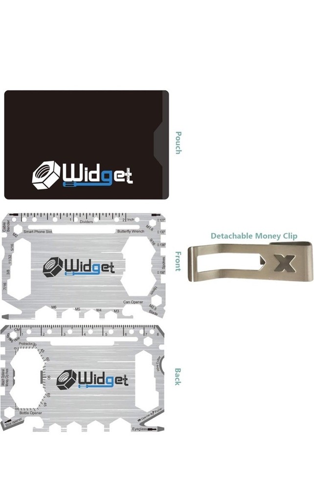Multi Purpose Survival Pocket Tool 43 in 1 Credit Card Size Multi Tool Widget
