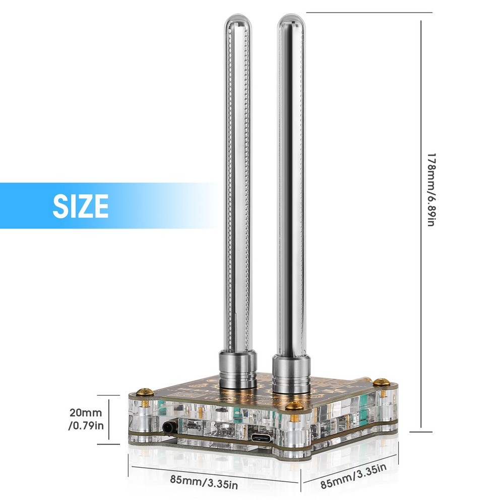 Douk Audio VU9 Dual Pixie Tube Sound Level Meter MIC+LINE Audio Display Analyzer