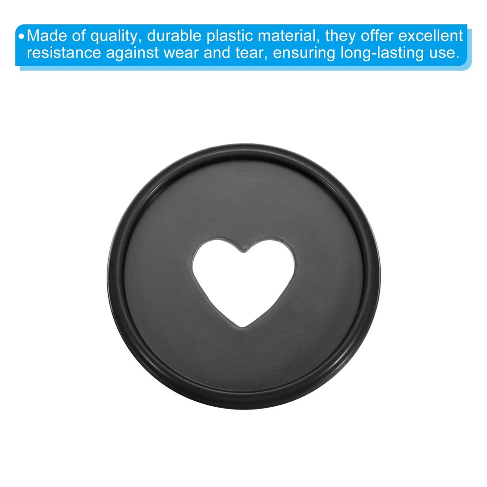 35mm Book Binding Discs 22pcs Discbound Expansion Discs Heart, Black
