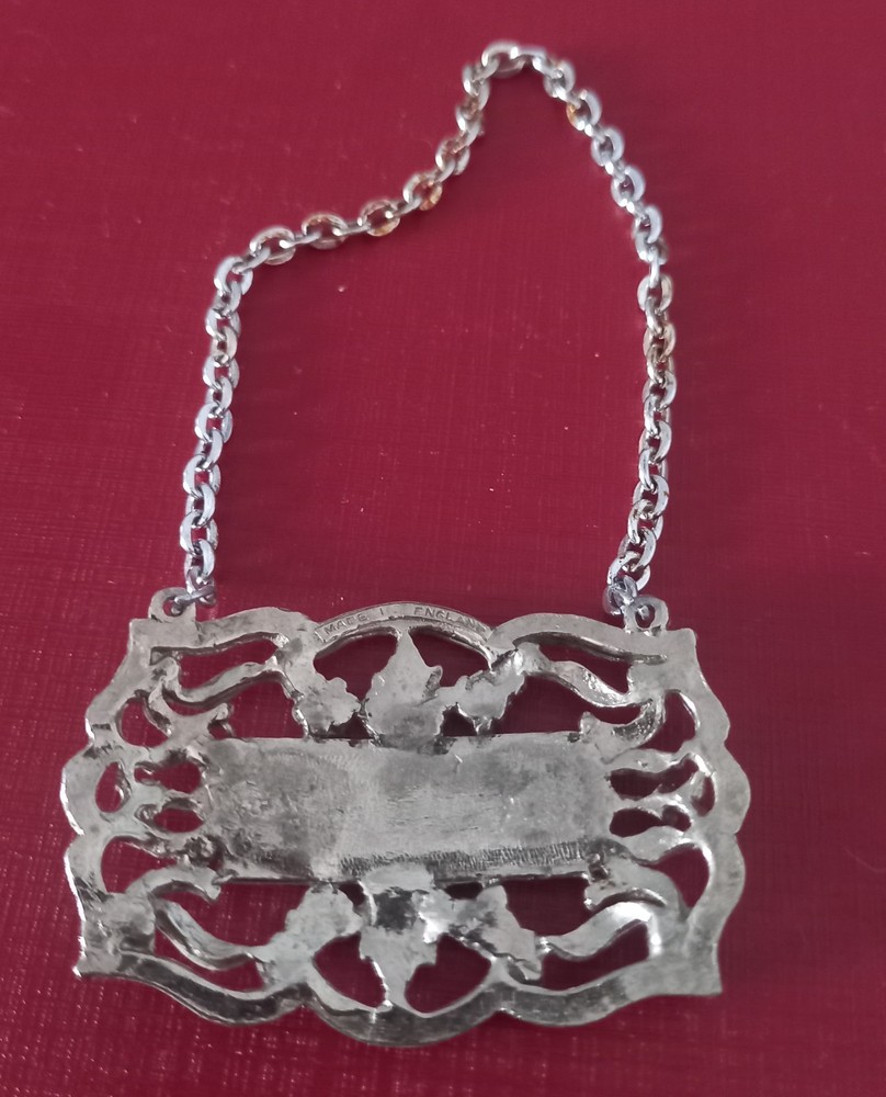 Vintage DECANTER LABEL SHERRY