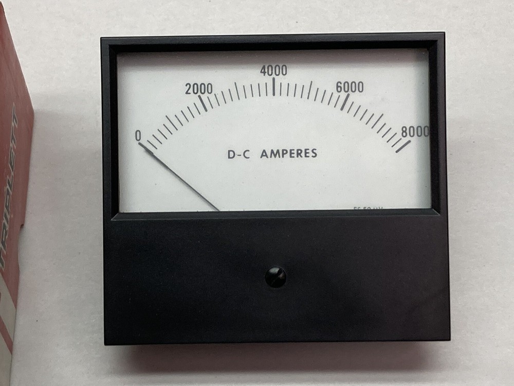 Triplett 420-GL Panel Meter: 0-50MV, 0-8000ADC