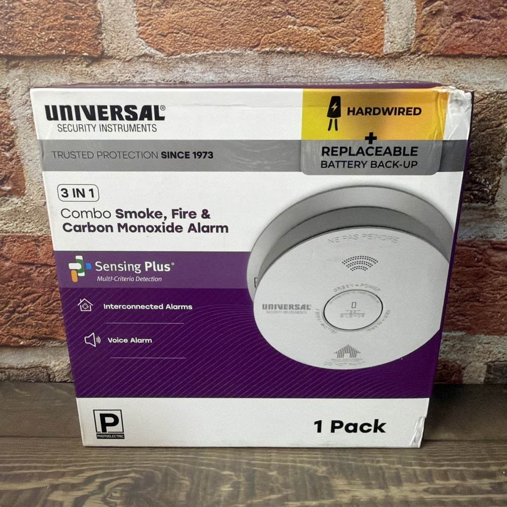 Universal Security Instruments Hardwired Smoke & Carbon Monoxide Detector