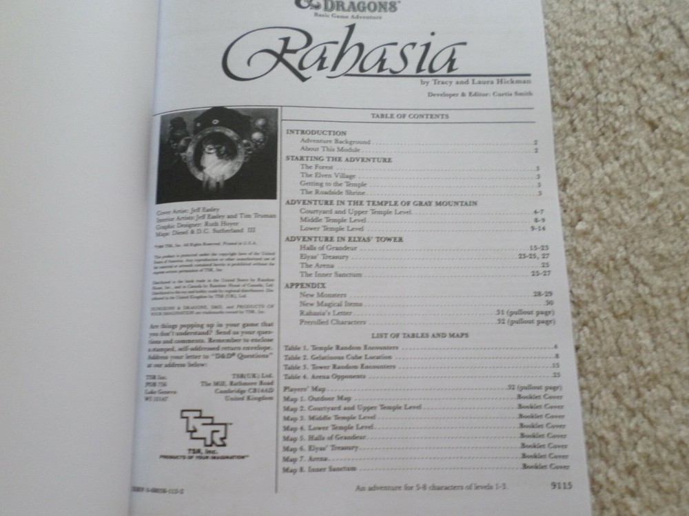 Rahasia B7 Dungeons & Dragons adventure module