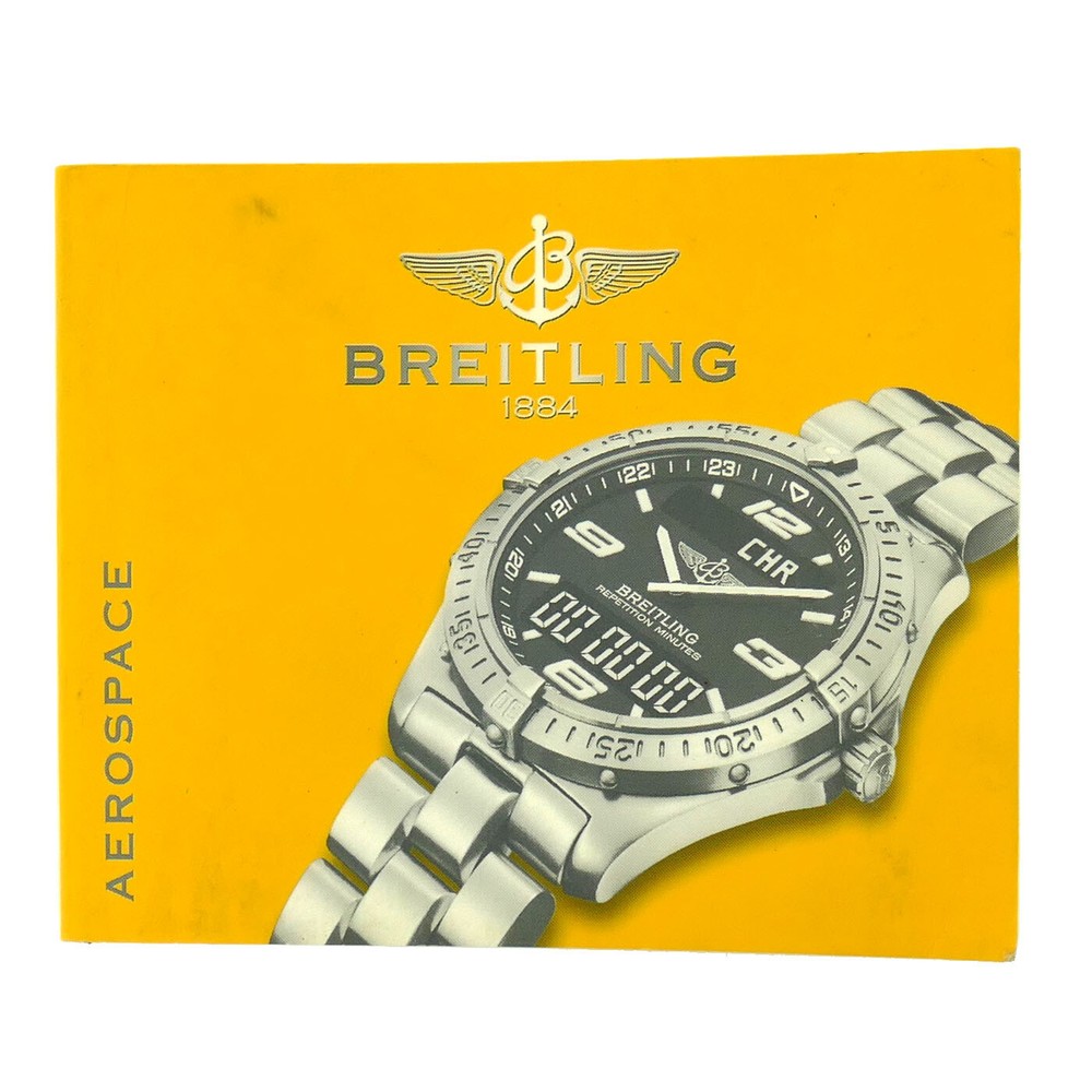 BREITLING AUTHENTIC AEROSPACE INSTRUCTION MANUAL BOOKLET