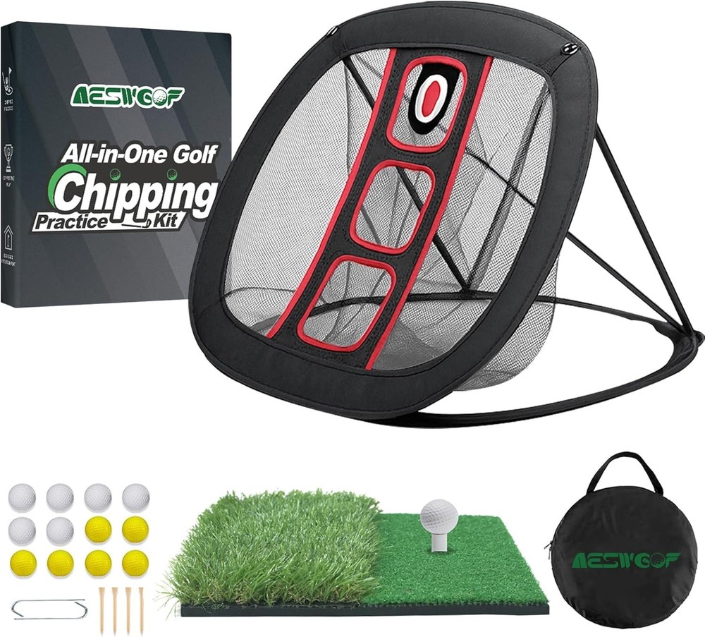 Durable Golf Chipping Net Set with Practice Balls - Elevate Your Skills Anywhere