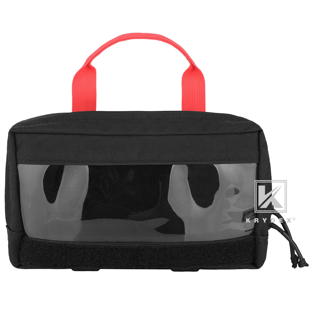 KRYDEX Clear Top Insert Pouch Organizer Hook Back Packing Cube for D3 Backpack