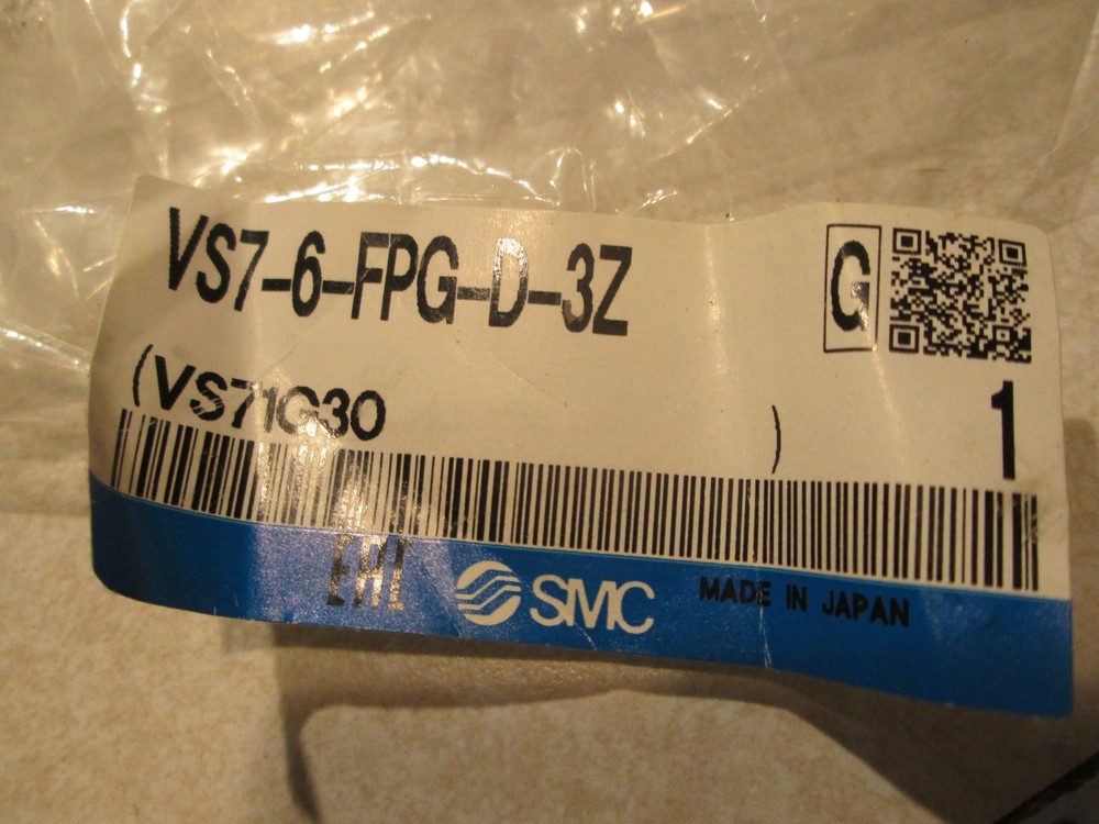 SMC VS7-6-FPG-D-3Z / VS76FPGD3Z **NEW**