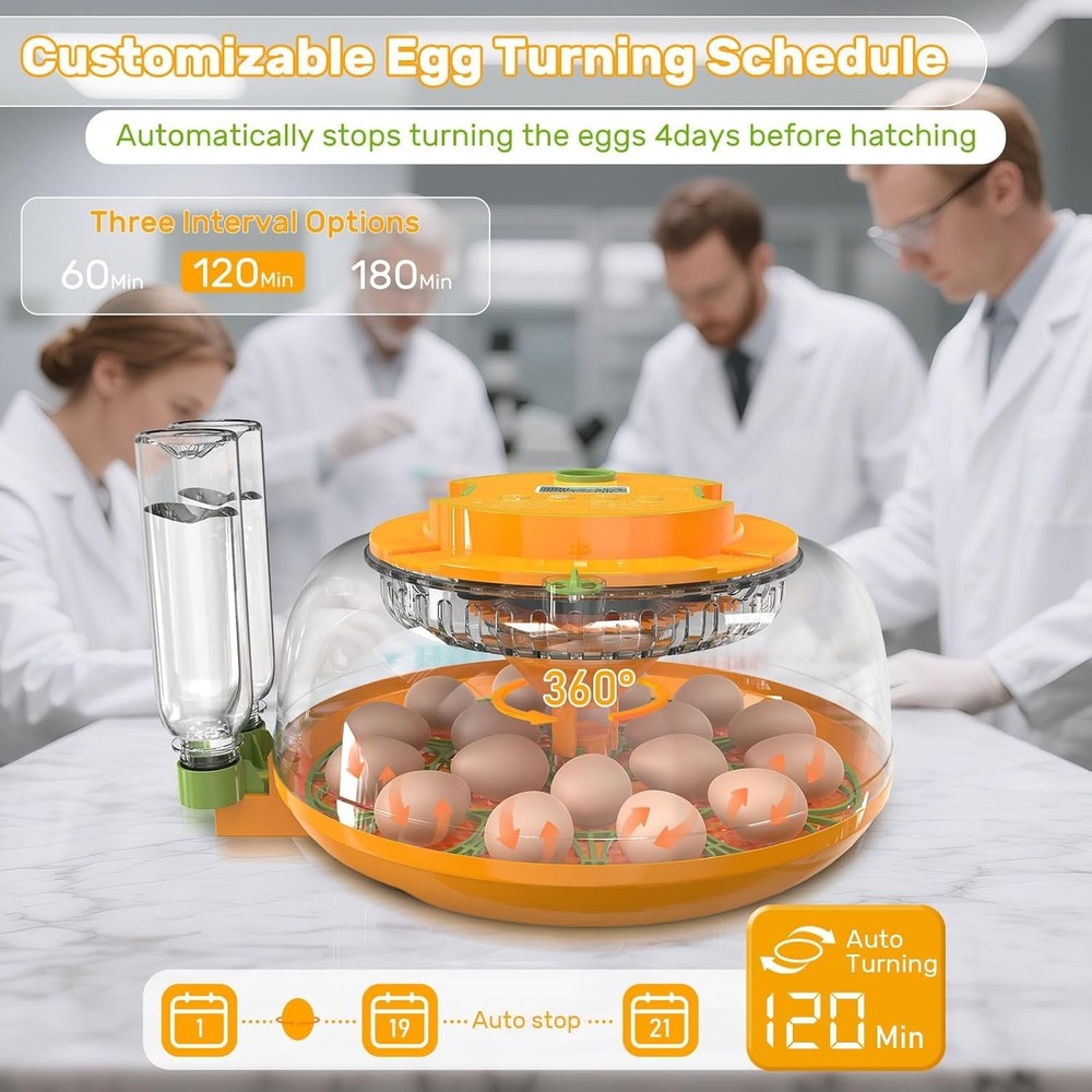18 Egg Incubators for Hatching Eggs with Automatic Turning and Humidity Control