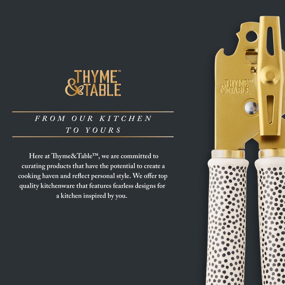 Thyme & Table Can Opener with Ceramic Dot Handle