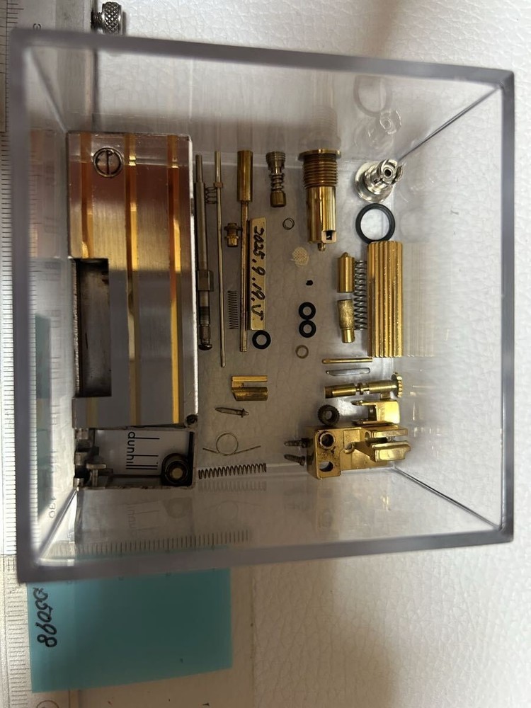Overhauled Dunhill Rollagas lighter Silver Gold d mark without box