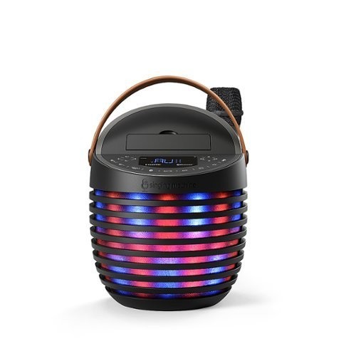Singing Machine SingCast One Casting Bluetooth Karaoke System with wireless M...