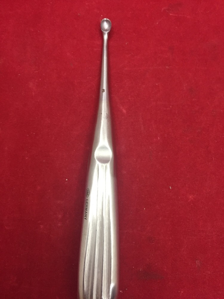 HMI STAINLESS Mastoid Curette Size 3 Good Condition
