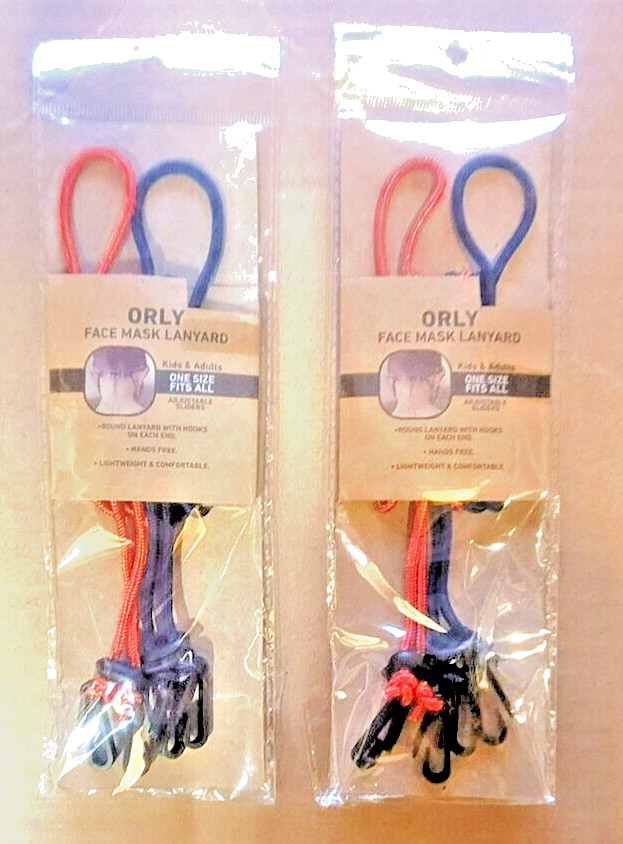 2 X 2 Pack ORLY Face Mask Lanyard