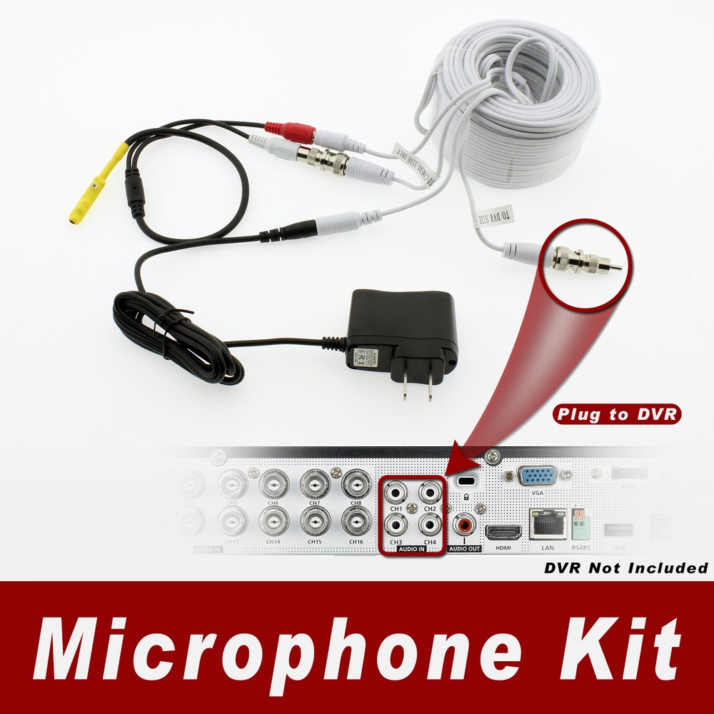 [150ft] Premium Microphone kit for HD EZVIZ SYSTEM