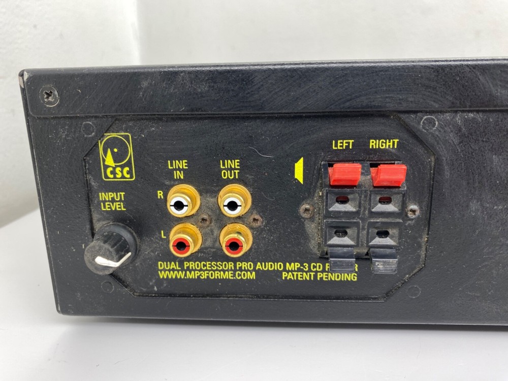 CSC Dual Processor Pro Audio MP-3 CD Player DSP Stereo System BLAST-IT! UNTESTED