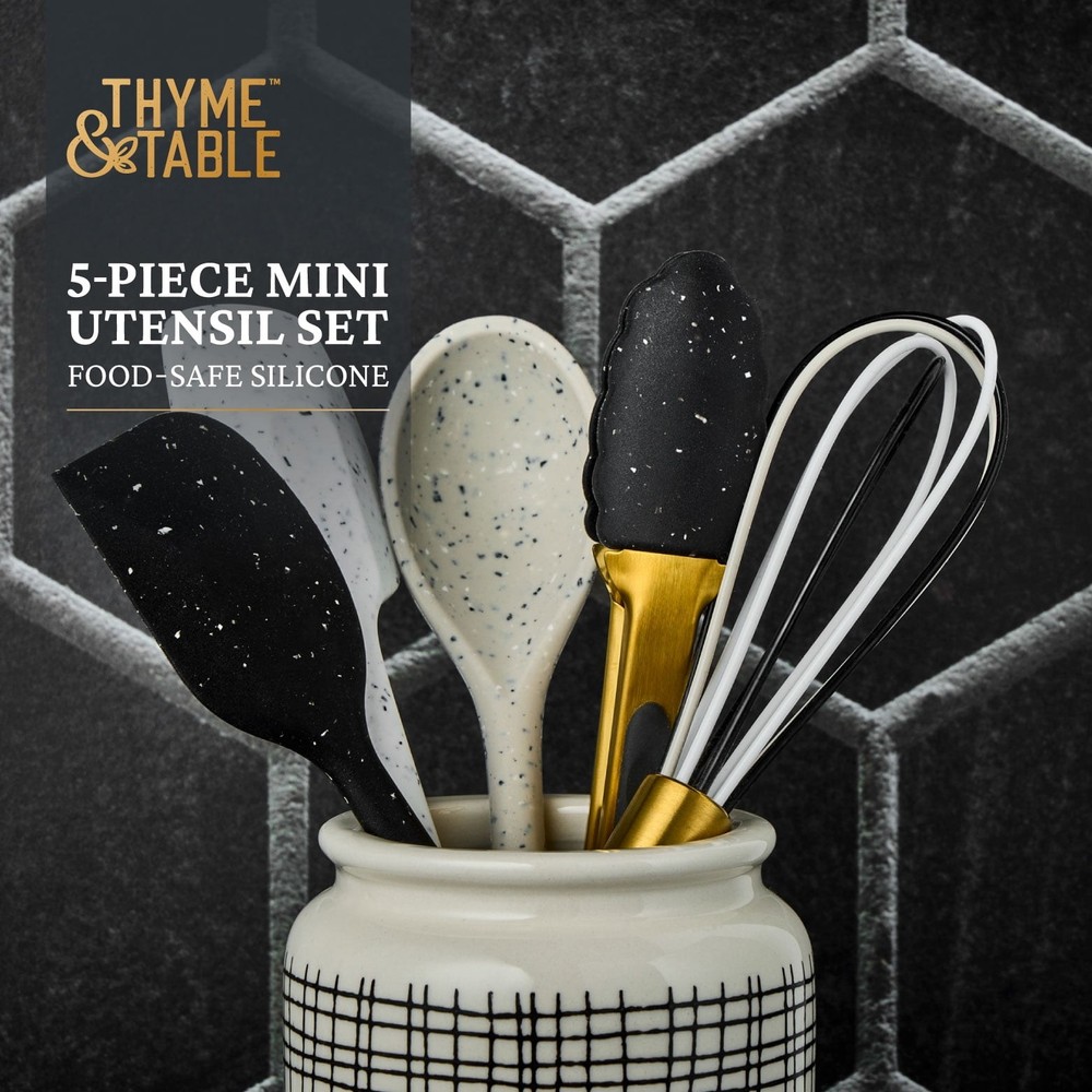Thyme & Table 5-Piece Silicone Mini Kitchen Utensil Set