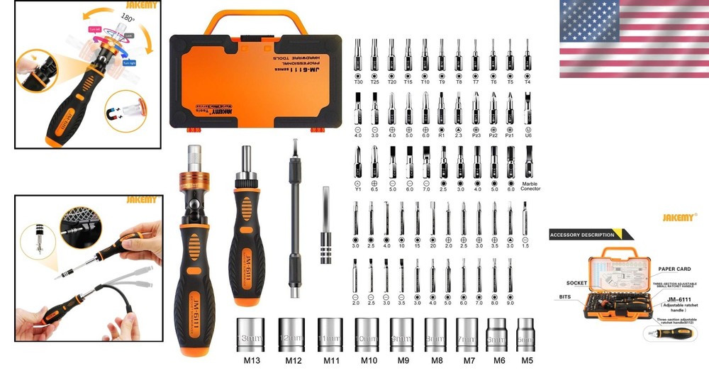 Multi-functional Ratchet Screwdriver