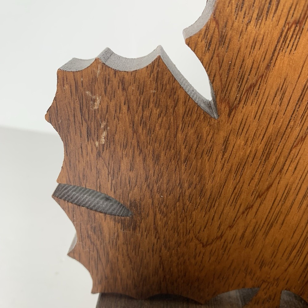 Wood Bookends Beaver Maple Leaf Made in Canada Handmade