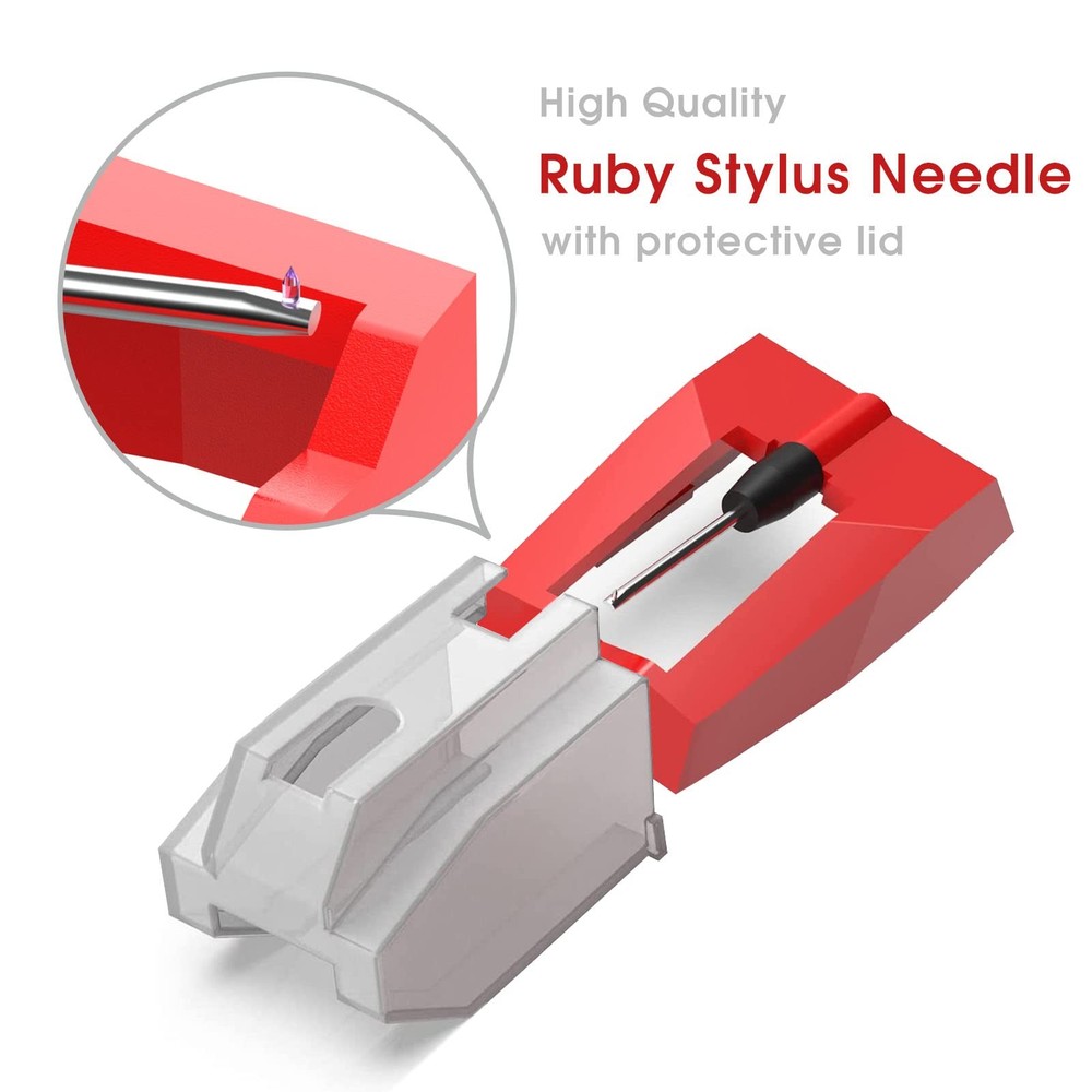 DIGITNOW Record Player Needles, 4 Pack Technics Turntable 4 pack, red