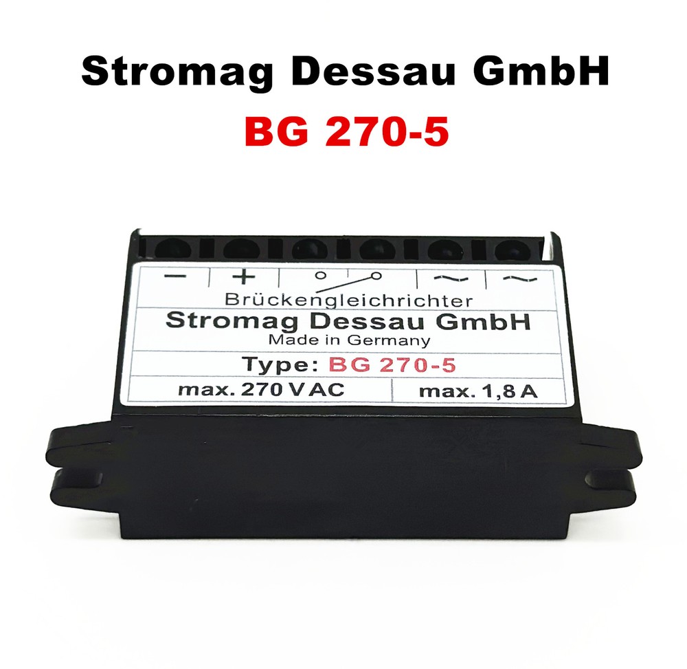 Stromag Dessau GmbH Type: BG 270-5 max.270VAC 1,8A Full-Wave rectifier module