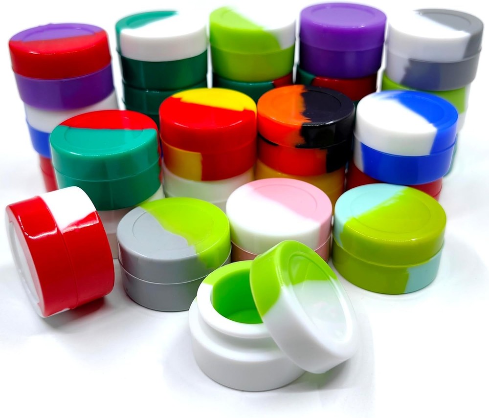 5ML Silicone Containers 50pcs Non-Stick Multi Use Multicolor