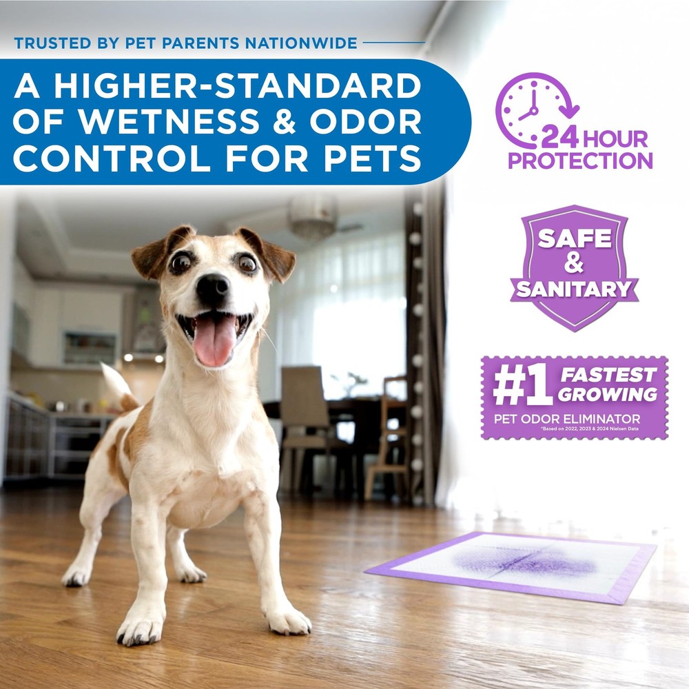 ® Potty Pads™ – 50 Count – Superior Absorbency & Odor Control – Absorbs 59oz,...