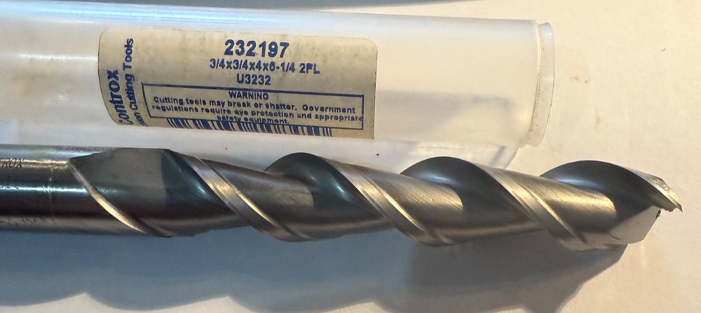 Controx Cobalt 3/4 x 4" 2Fl 45 deg EM #232197