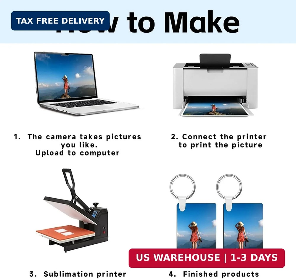 90Pcs Sublimation Keychain Blanks,Blank Keychains MDF Double Sides Rectangle Rou