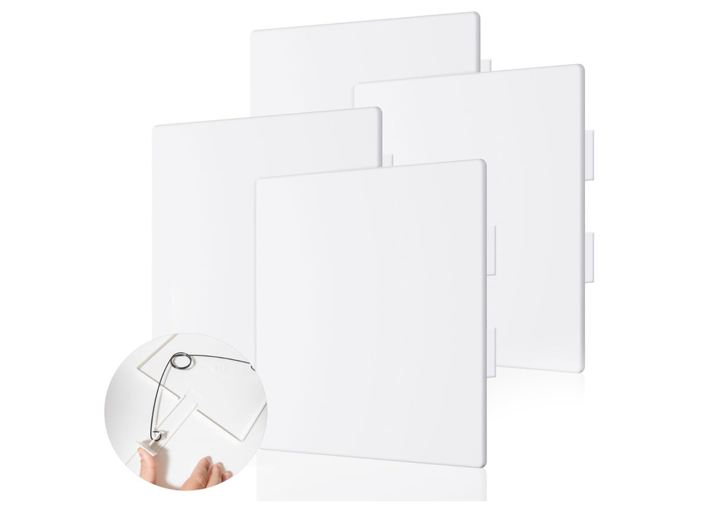 4 Pack Morvat 12x12 Adjustable Spring Access Panel for Drywall & Ceiling