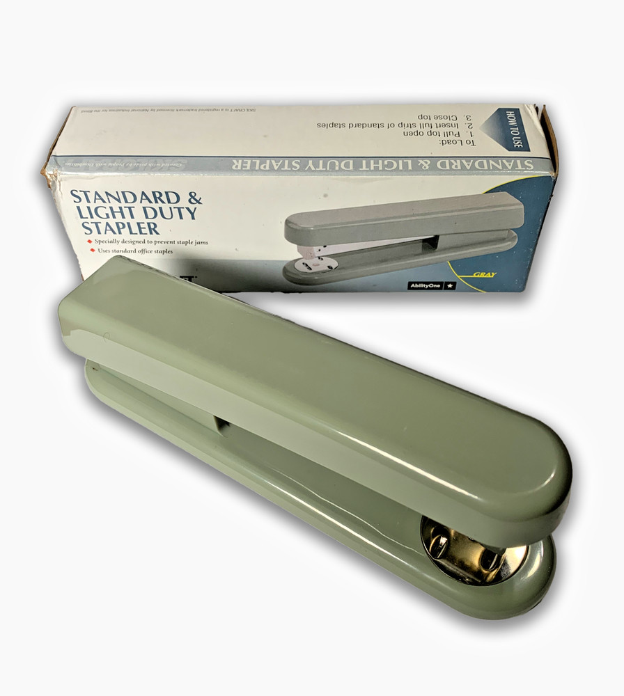 SKILCRAFT Standard & Light Duty Stapler Gray