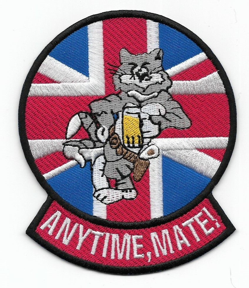 F-14 Tomcat "Anytime, Mate!" patch