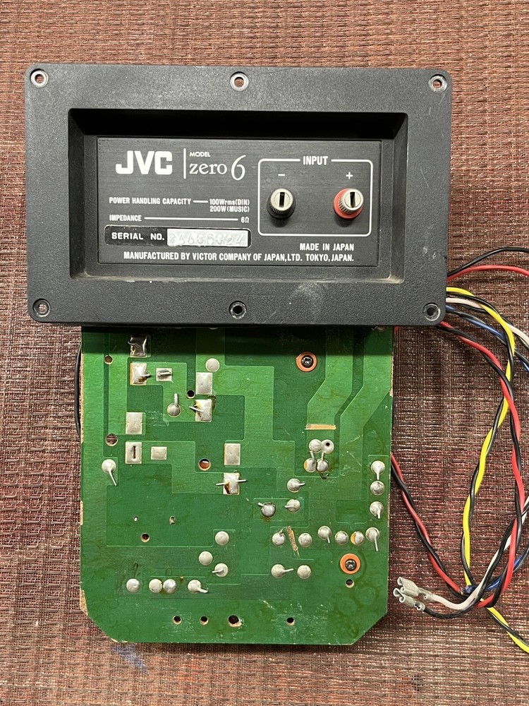 JVC model zero 6 Crossover parts