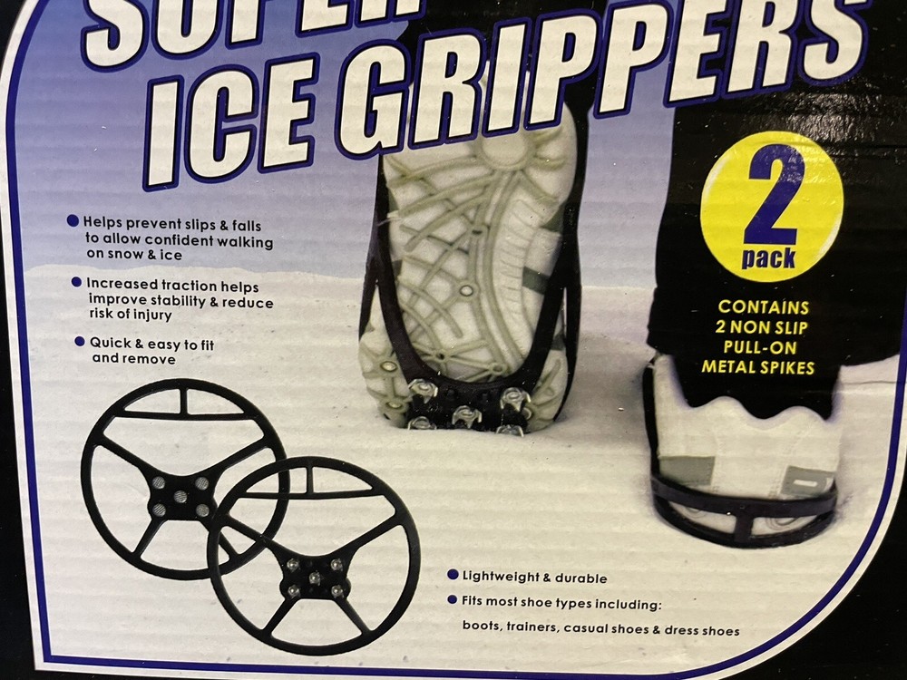 Shoe Ice Grips Pull On Spikes For Snow & Ice