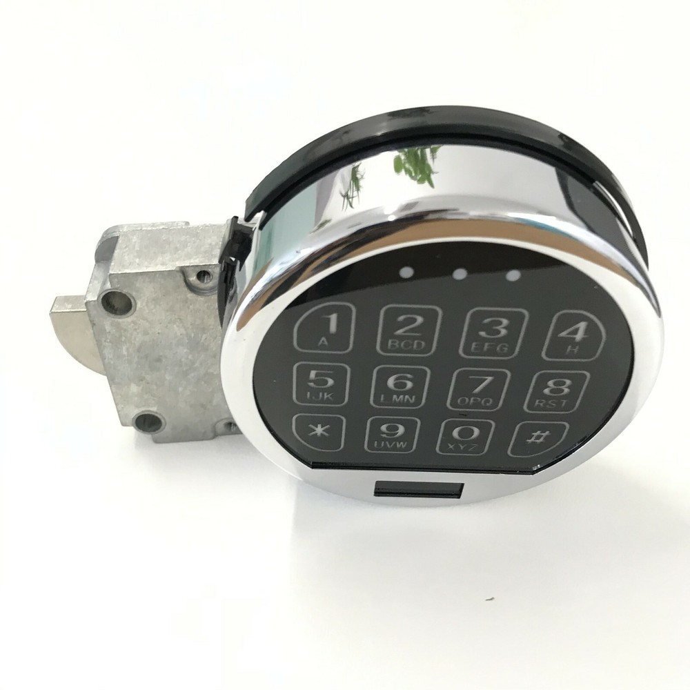Chrome Light LED Keypad Basic Swingbolt Lock Replace Most S&G LG NL SecuRam