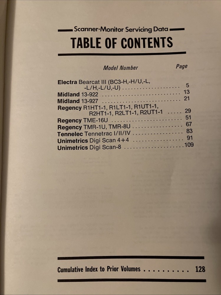 Sam Scanner And Monitor Servicing Data Book 1St Edition 1973