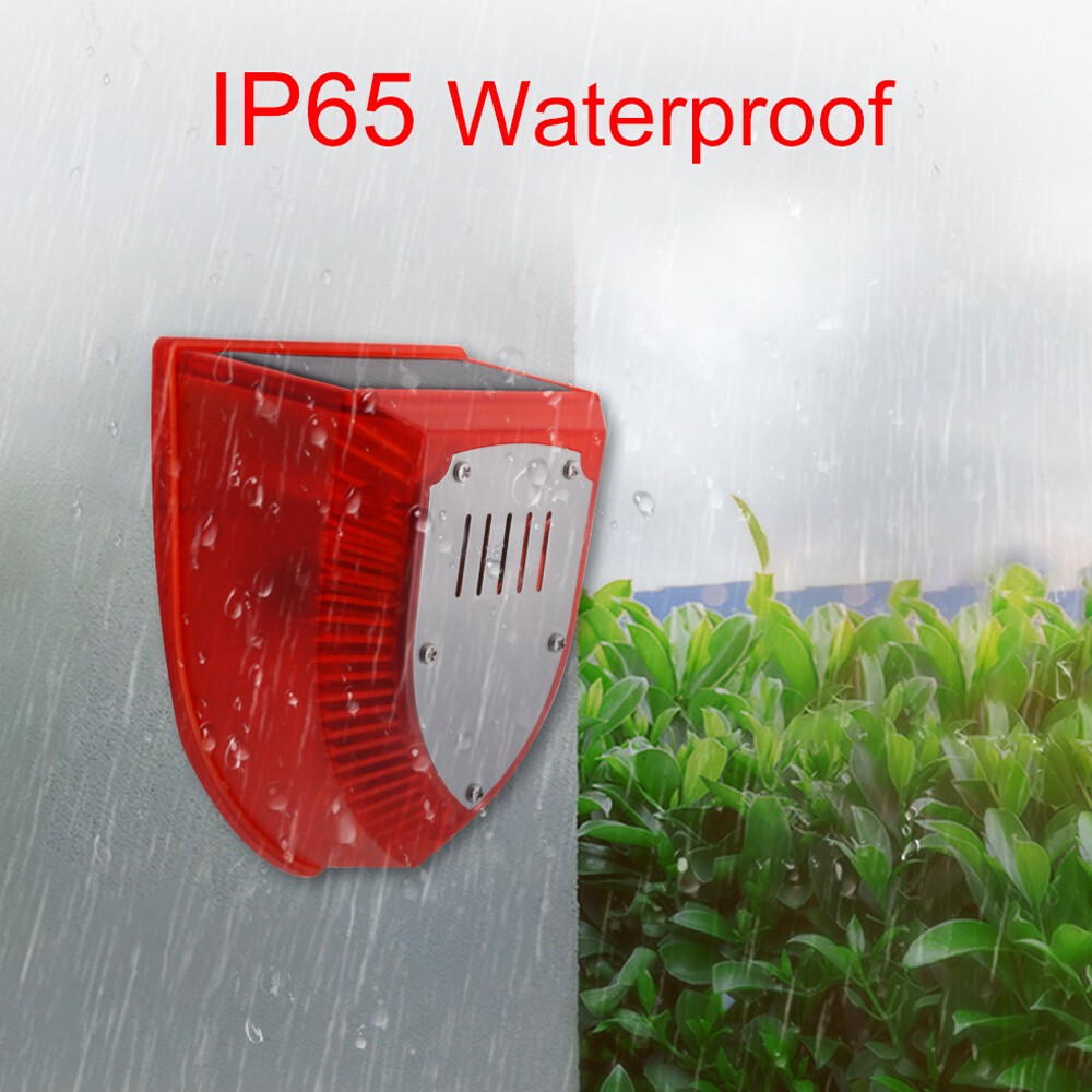 Solar Security Light with Alarm & Motion Sensor Animal Deterrent